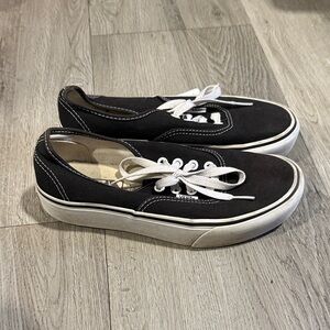 Vans Black and White Women's Shoes